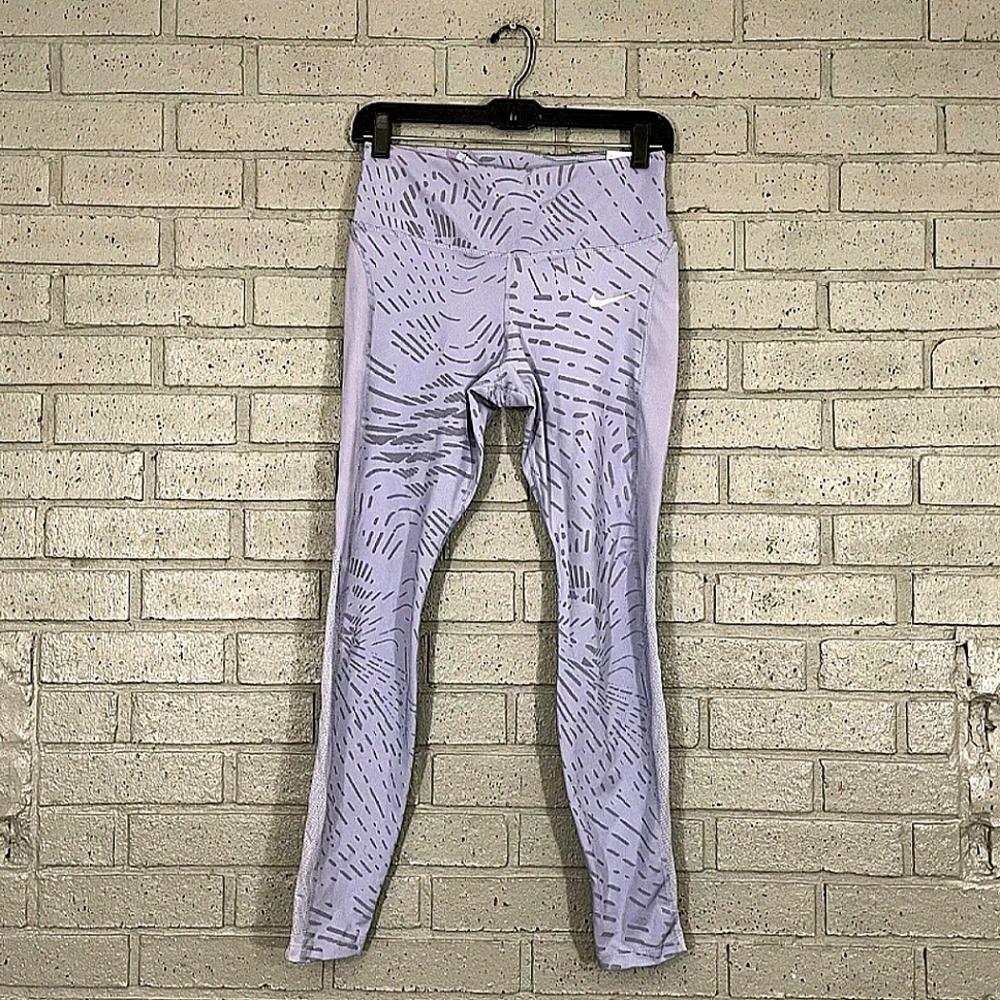 Womens Nike Dri Fit Full Length Fast Mid Rise Reflective Running Leggings